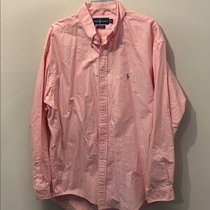 Ralph Lauren Men's XL “Blake” Pink Button Down Shirt